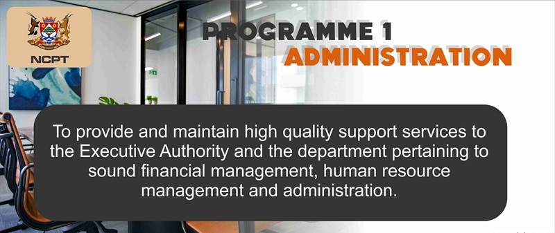 Programme 1: Administration