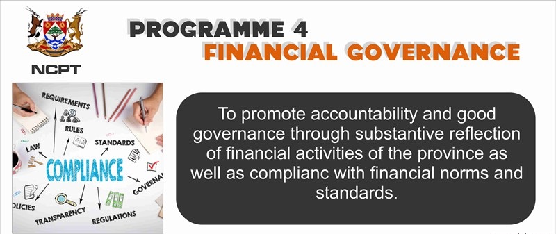 Programme 4: Financial Governance